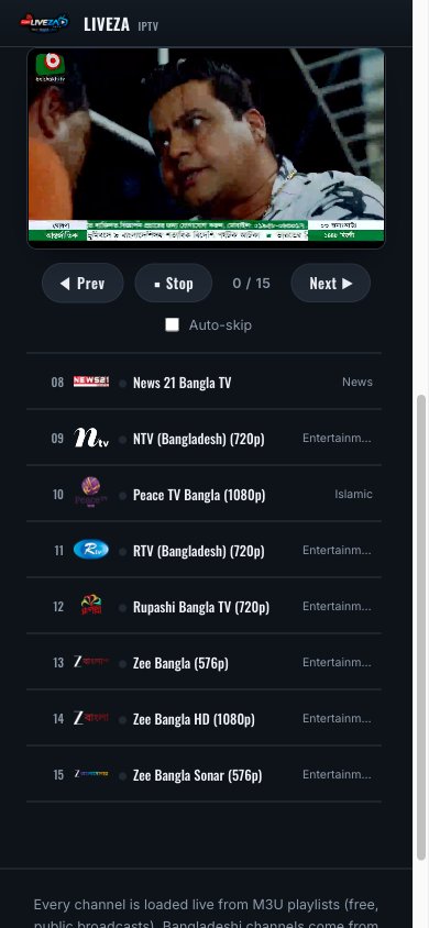 LIVEZA IPTV screenshot 1